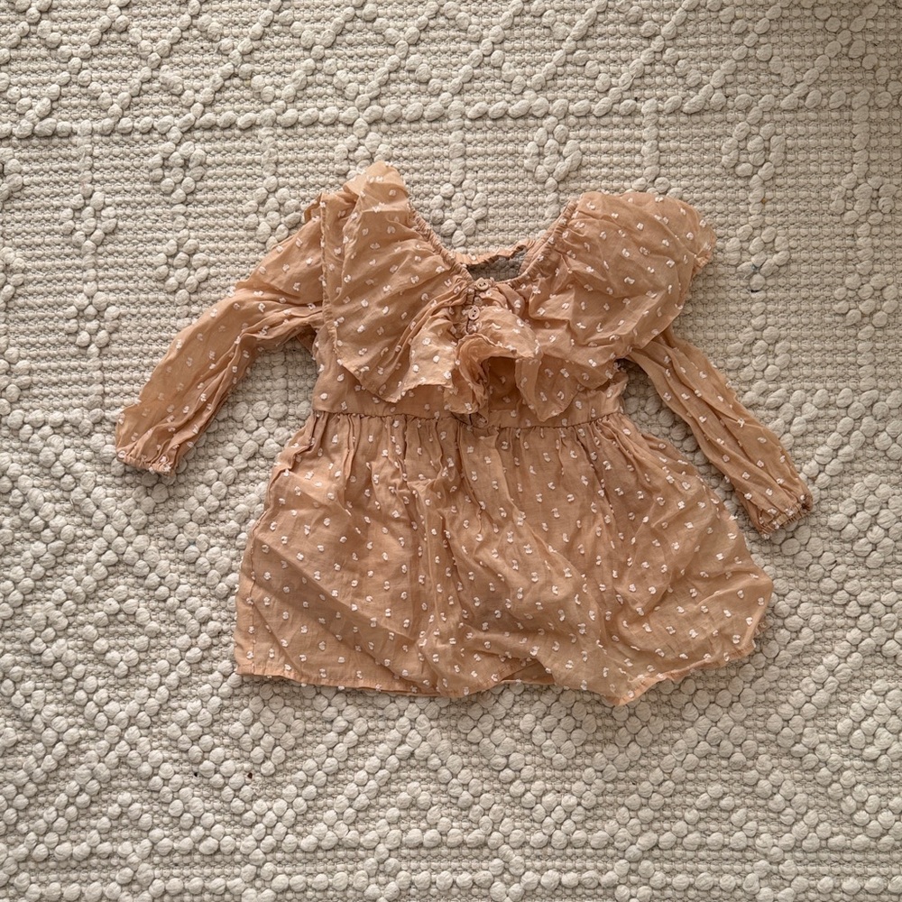 Noralee Claudette Tan Long Sleeve Dress 2T